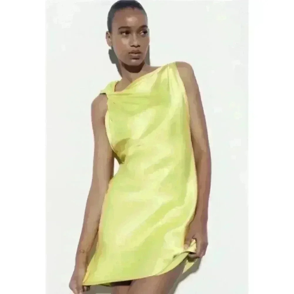 Zara Yellow Midi Dress